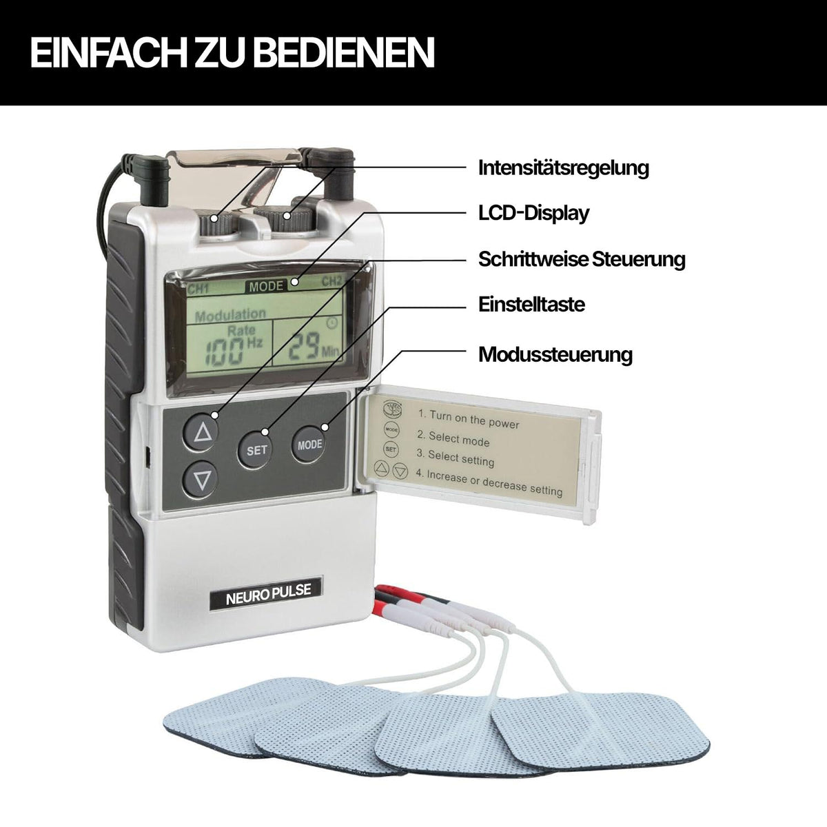 TENS-elektrostimuleringsenhet StimPulse