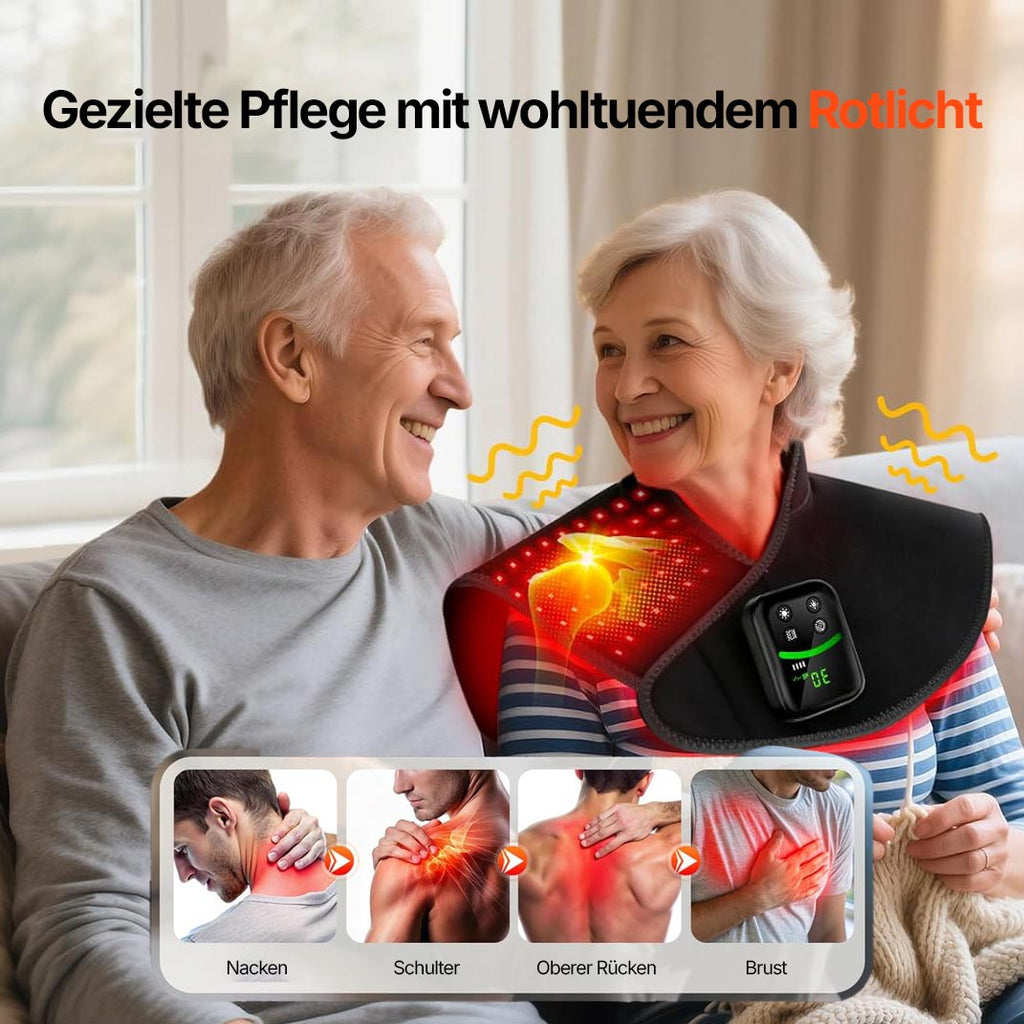 Regain red light cape with targeted care for the neck, shoulder, upper back and chest